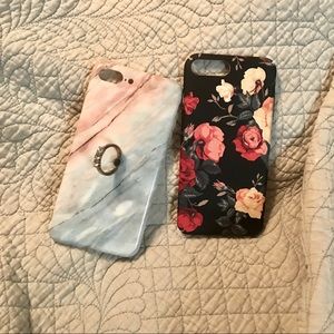 Two iPhone 7 Plus cases. Super cute.